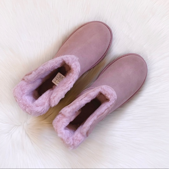 UGG Classic Bling Mini Pink Crystal Boots - Picture 4 of 7